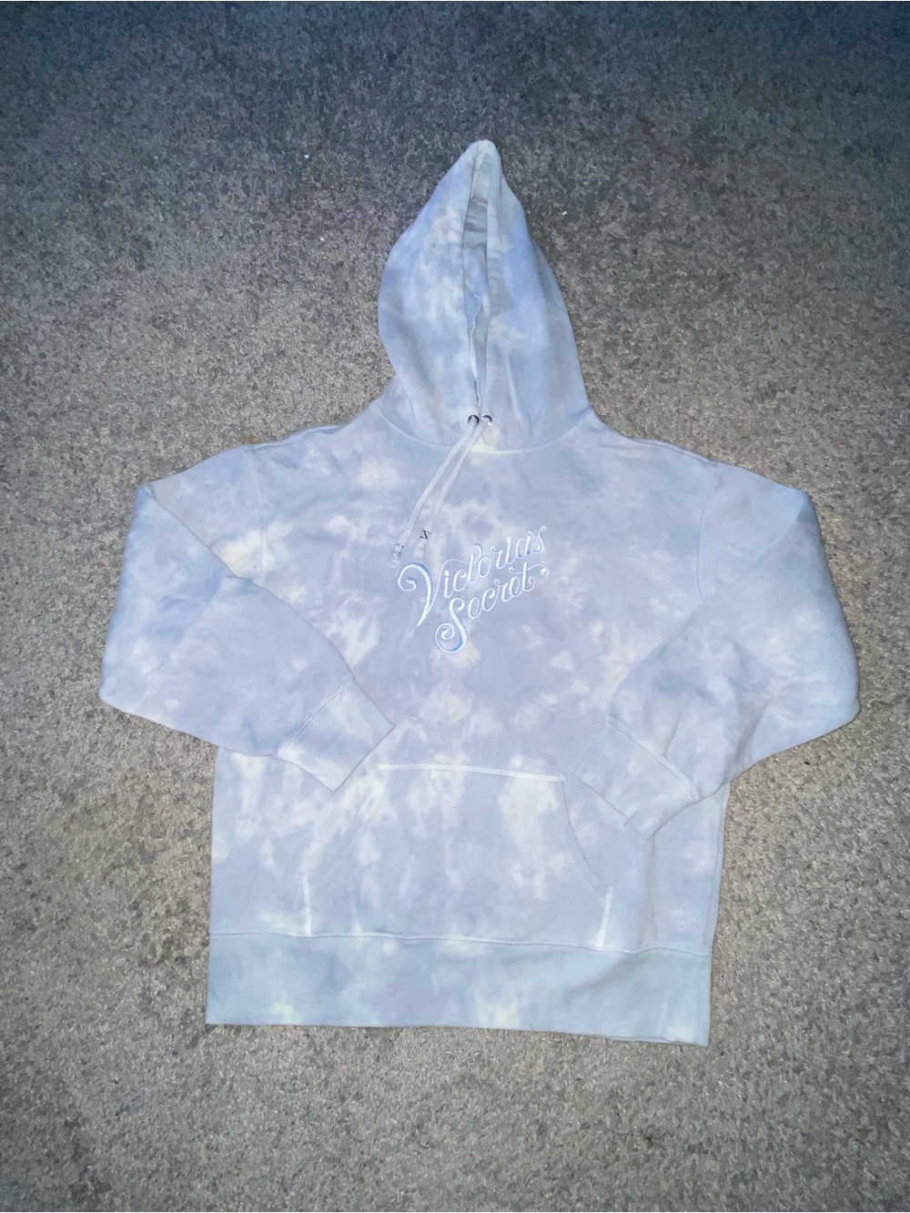 Victoria's Secret Men's Lavender Tie-Dye Crewneck Hoodie